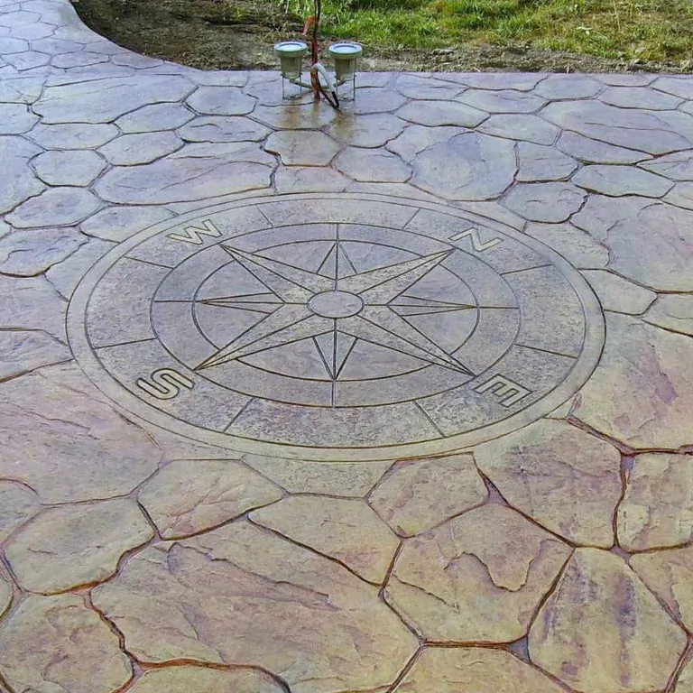 Готовый штамп для декоративного бетона Роза ветров F3240A — фото 2